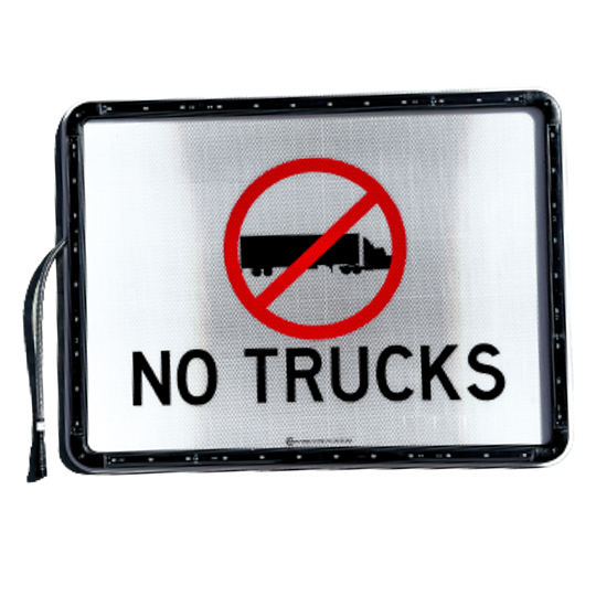 Helios Series Custom Rectangle Shape Solar Flashing Sign
