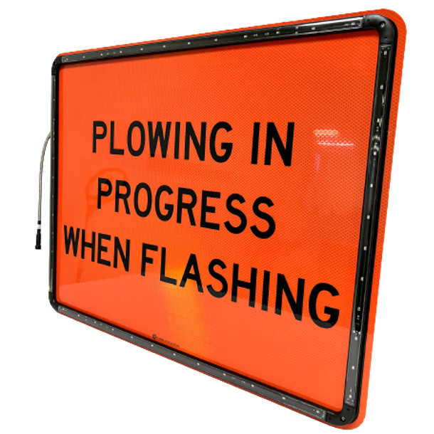 Helios Series Custom Rectangle Shape Solar Flashing Sign