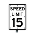 15mph Flashing Speed Limit Sign for Enhanced Safety