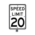 20mph Solar Flashing Speed Limit Sign