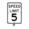5mph Solar Flashing Speed Limit Sign for Traffic Safety