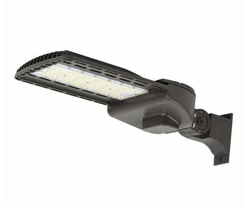 120W - 300W Adjustable Wattage AC Powered LED Shoebox Street Light with Adjustable Kelvin