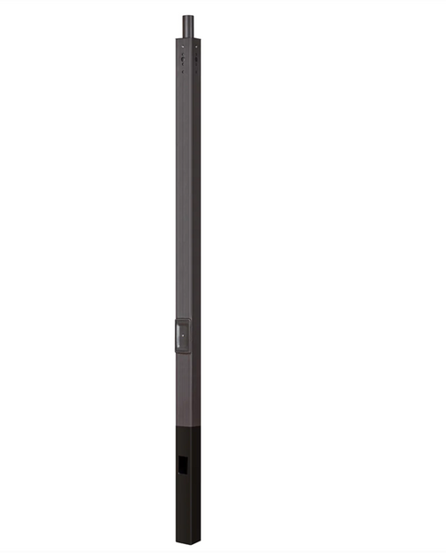 20 Foot 4 Inch Direct Burial Straight Round Steel Pole