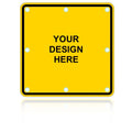Custom Square Shape Solar Flashing LED Sign
