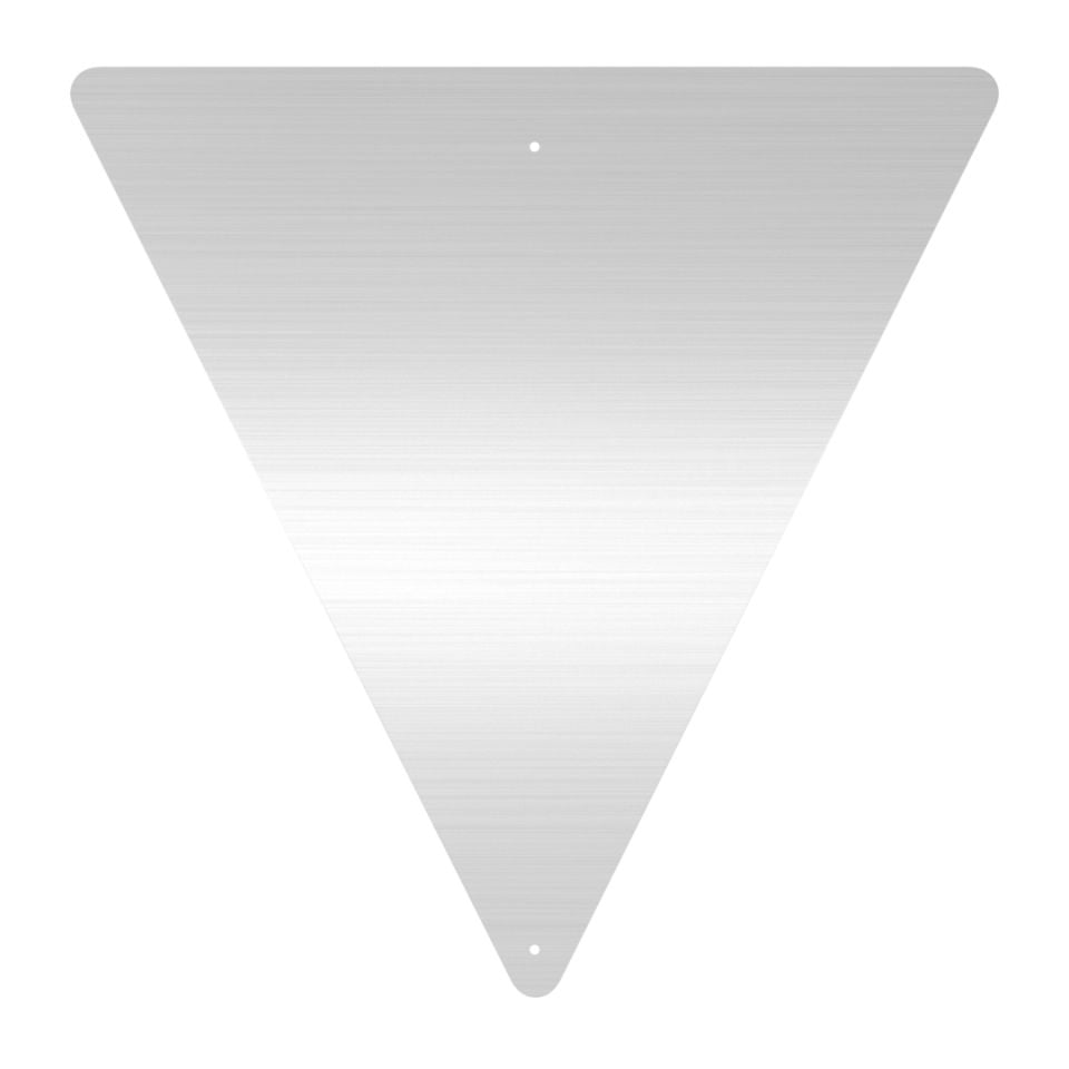 Triangular Aluminum Sign Blank