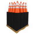 Bulk Pallet Pricing 28" Orange Traffic Parking Cone with Black 7lbs. Base