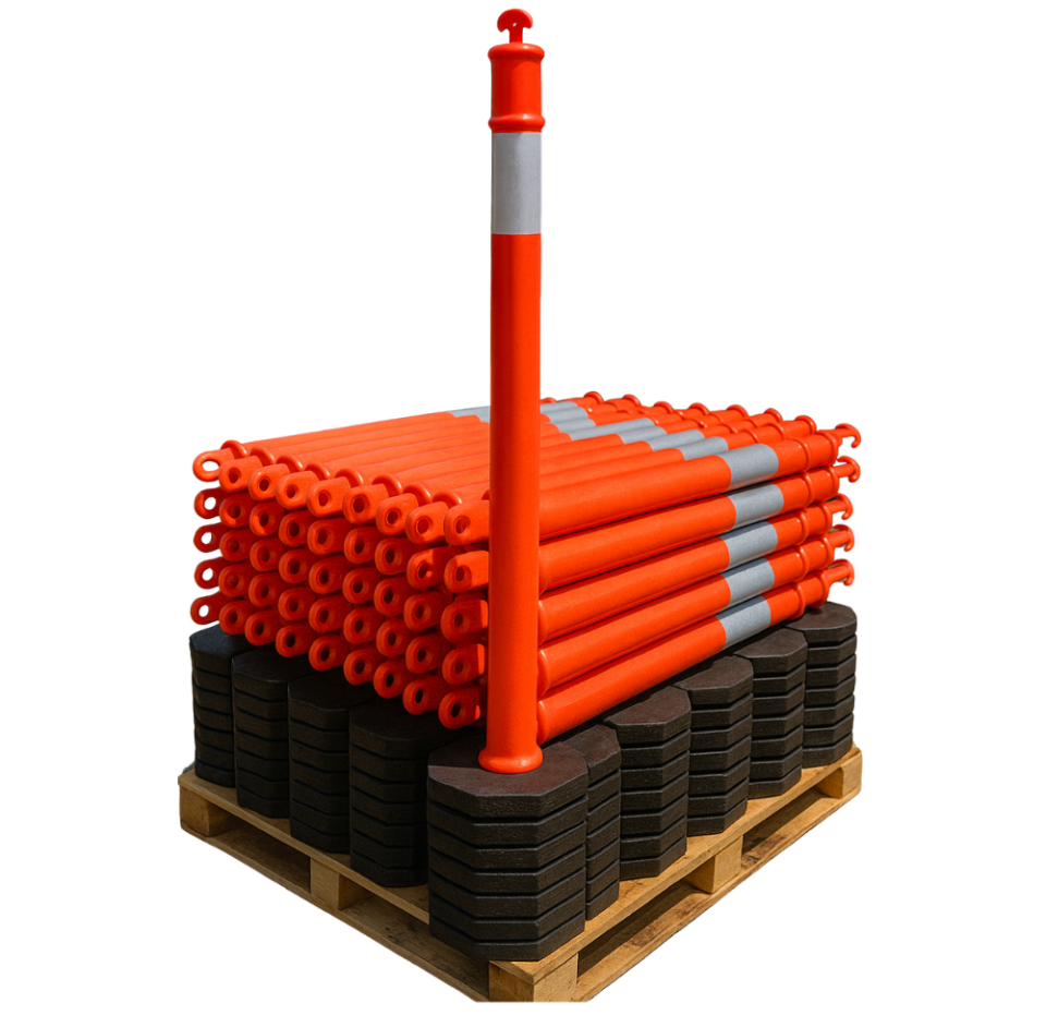 Bulk Pallet Pricing 45" Arrow Top Traffic Delineator Cone