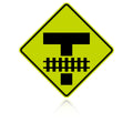 MUTCD W10-11 Railroad Crossing Storage Space