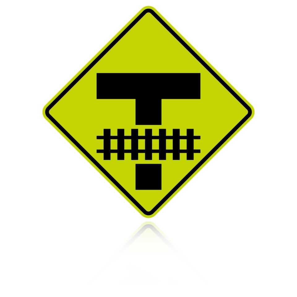 MUTCD W10-11 Railroad Crossing Storage Space