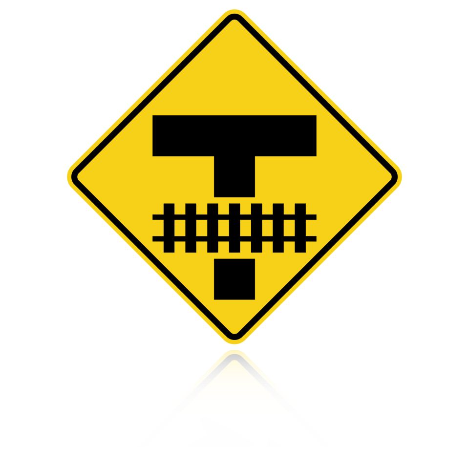 MUTCD W10-11 Railroad Crossing Storage Space