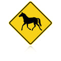 MUTCD W11-22 Horse