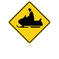 MUTCD W11-6 Snowmobile