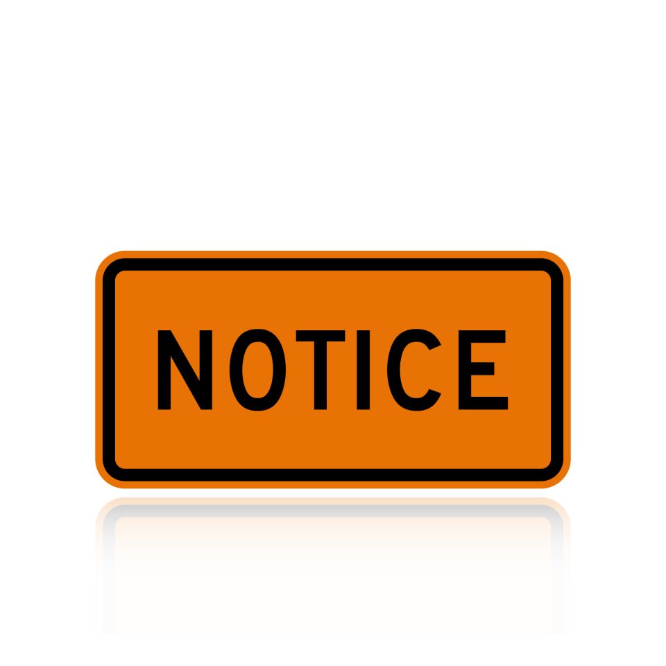 MUTCD W16-18P Notice