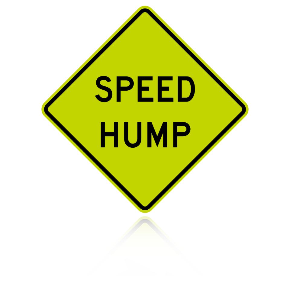 MUTCD W17-1 Speed Hump