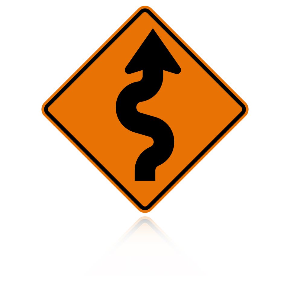 MUTCD W1-5R Right Winding Road