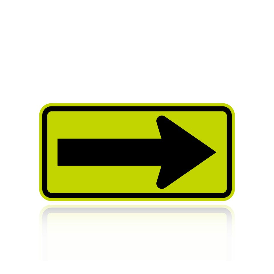 MUTCD W1-6R One Direction Large Right Arrow