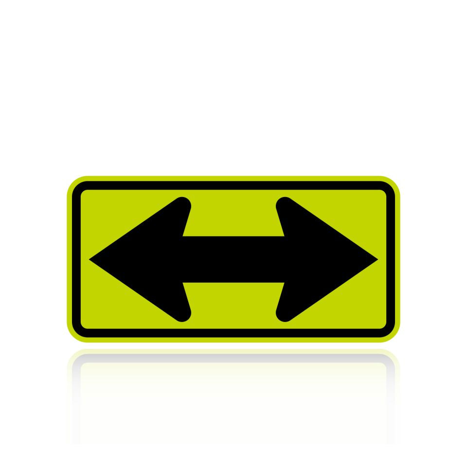 MUTCD W1-7 Two Direction Large Arrow