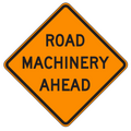 MUTCD W21-3 Road Machinery Ahead