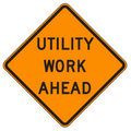 MUTCD W21-7 Utility Work Ahead