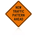 MUTCD W23-2 New Traffic Pattern Ahead