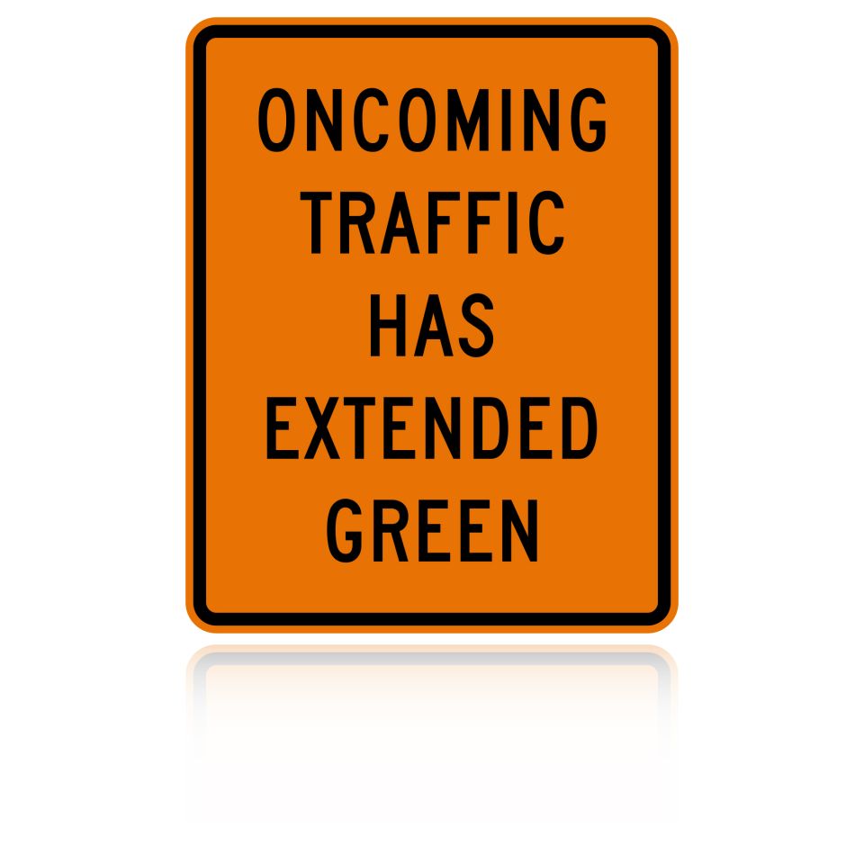 MUTCD W25-1 Oncoming Traffic Has Extended Green