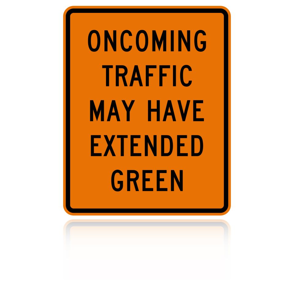 MUTCD W25-2 Oncoming Traffic May Have Extended Green