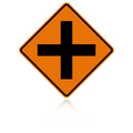 MUTCD W2-1 Crossroad Intersection