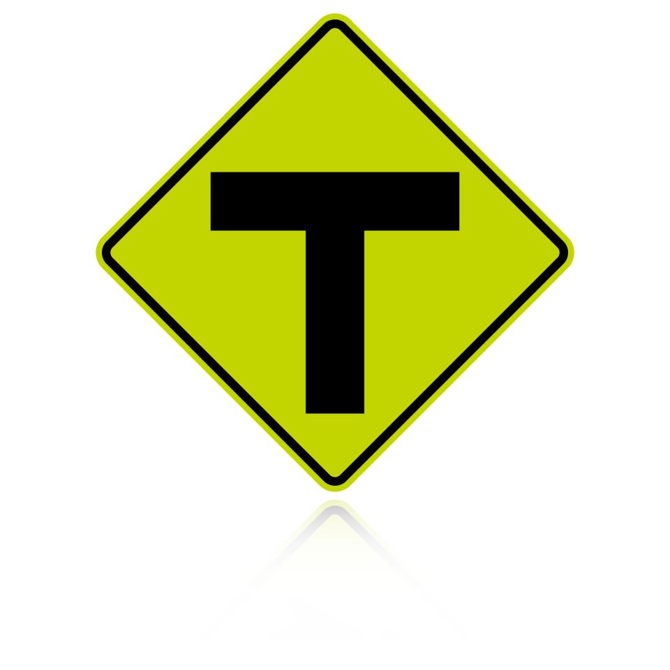 MUTCD W2-4 T- Intersection