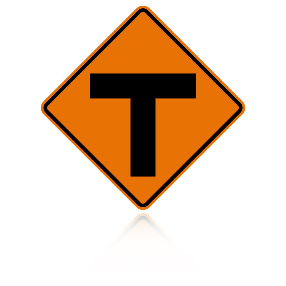 MUTCD W2-4 T- Intersection