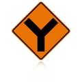 MUTCD W2-5 Y Intersection
