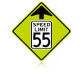 MUTCD W3-5 Reduced Speed Limit Ahead