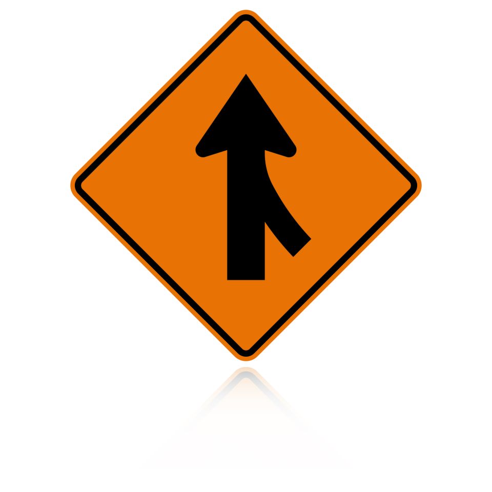 MUTCD W4-1R Merge Right