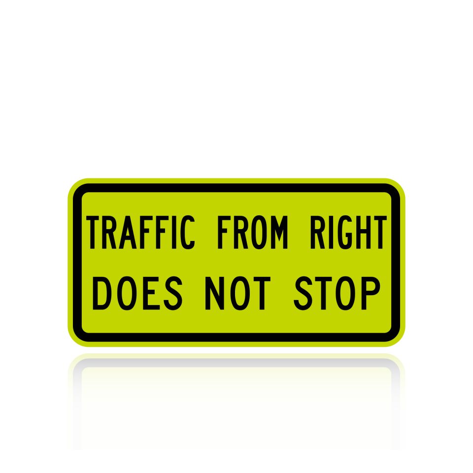 MUTCD W4-4APR Traffic From Right Does Not Stop