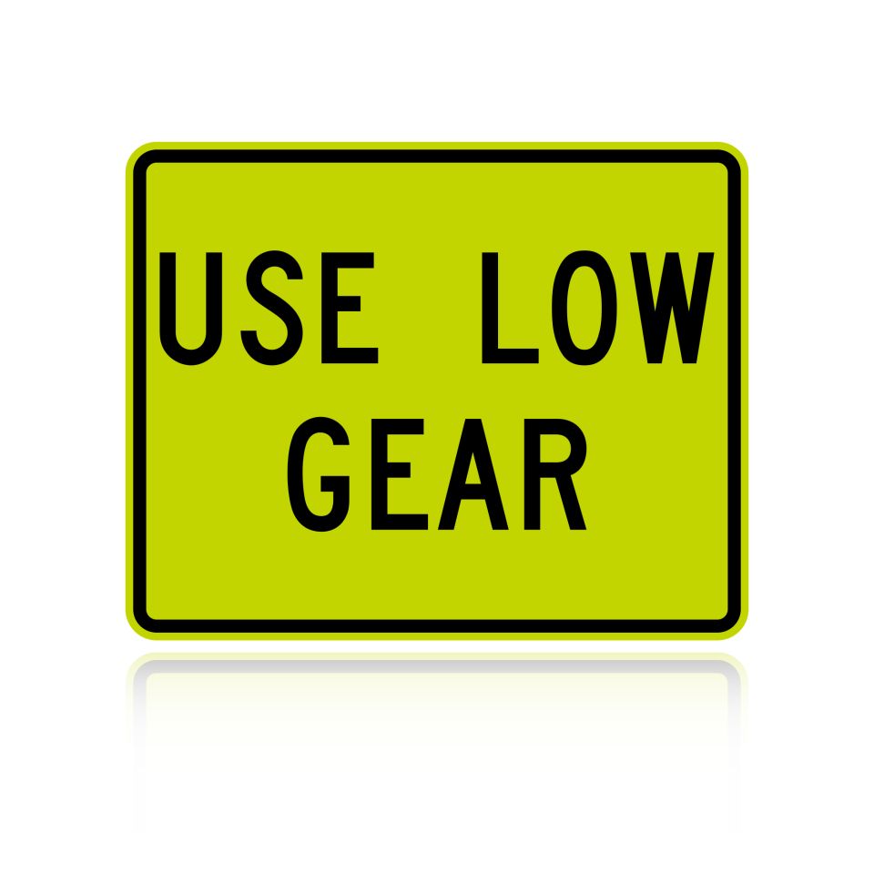 MUTCD W7-2P Use Low Gear