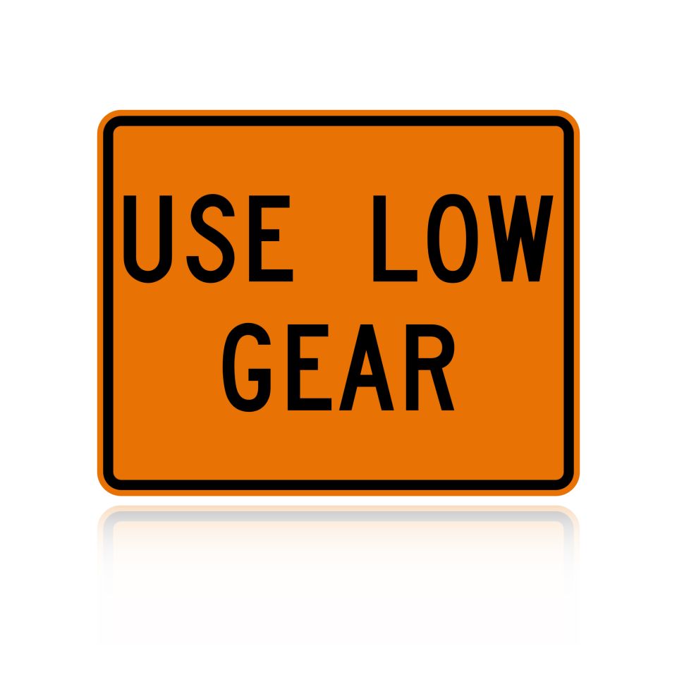 MUTCD W7-2P Use Low Gear
