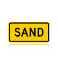 MUTCD W7-4DP Sand (plaque)