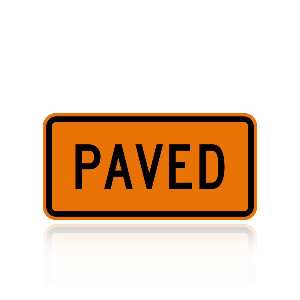 MUTCD W7-4FP Paved (plaque)