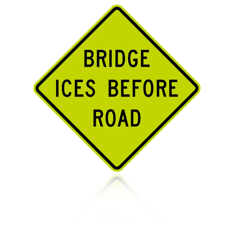 MUTCD W8-13 Bridge Ices Before Road