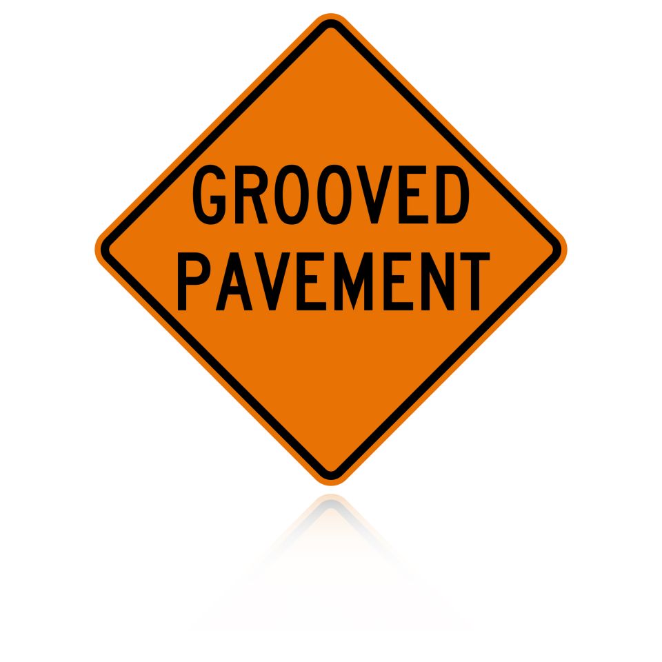 MUTCD W8-15 Grooved Pavement