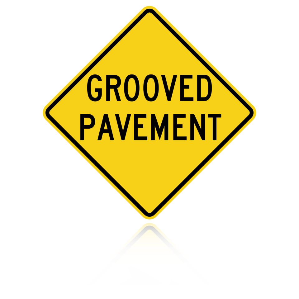 MUTCD W8-15 Grooved Pavement