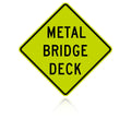 MUTCD W8-16 Metal Bridge Deck