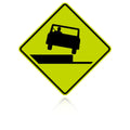 MUTCD W8-17R Right Shoulder Drop Off
