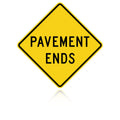 MUTCD W8-3 Pavement Ends