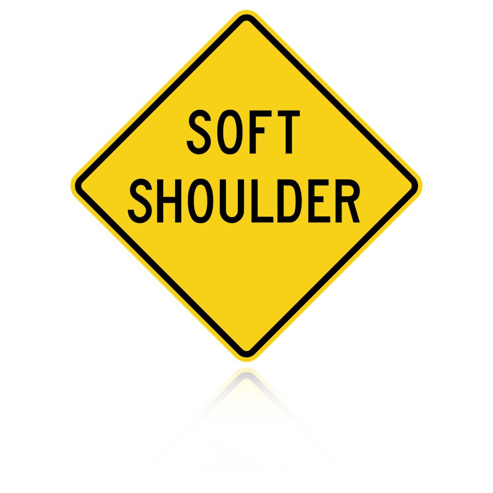 MUTCD W8-4 Soft Shoulder