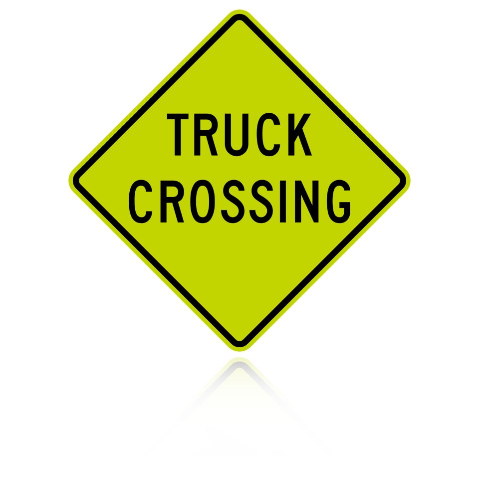 MUTCD W8-6 Truck Crossing