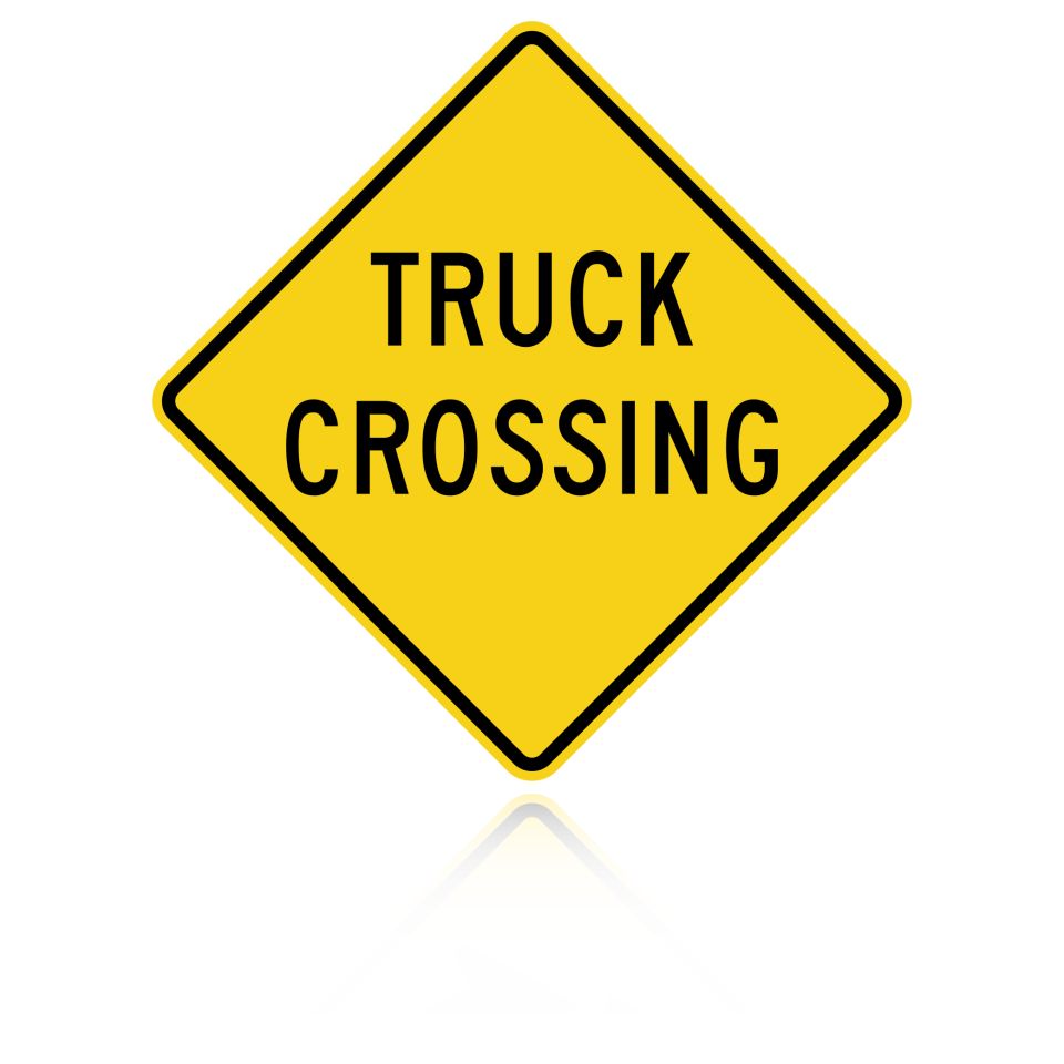 MUTCD W8-6 Truck Crossing