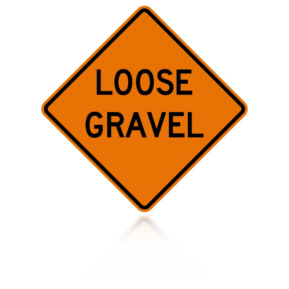 MUTCD W8-7 Loose Gravel
