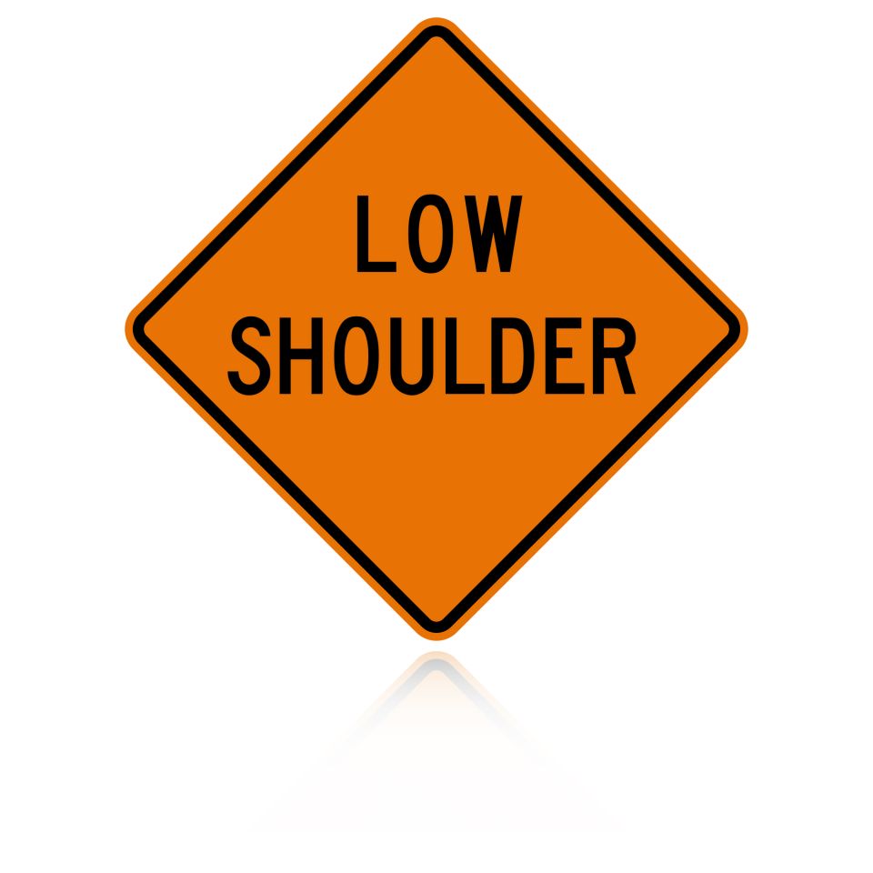 MUTCD W8-9 Low Shoulder