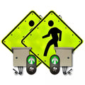 30" Push Button LED Flashing Crosswalk System