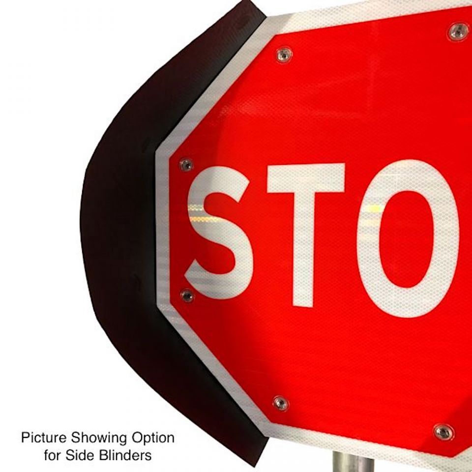 24" Solar Powered Flashing LED Stop Sign